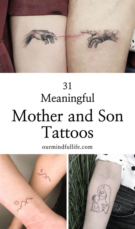 mother son tattoo